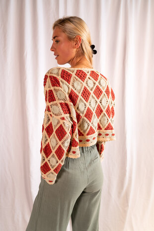 AMIRA blouse terracotta AMIRA blouse terracotta