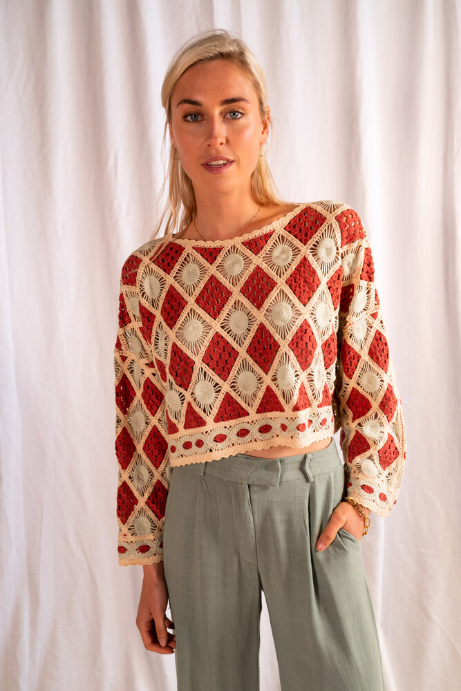 AMIRA blouse terracotta AMIRA blouse terracotta