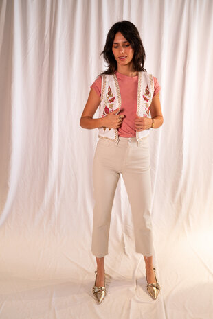 ATHEA t-shirt vieux rose et or ATHEA t-shirt vieux rose et or