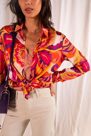 JUDITH chemisier fuchsia