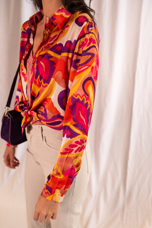 JUDITH chemisier fuchsia