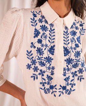 DAVINA blouse blanche