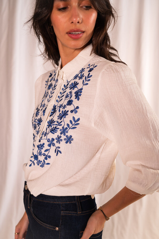 DAVINA blouse blanche