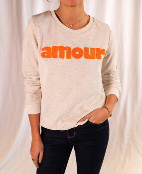 IDE pull beige et orange