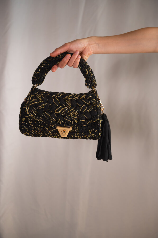 DIORA sac noir et or