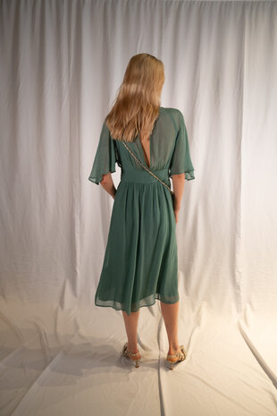 BA SH HAIM robe vert amande