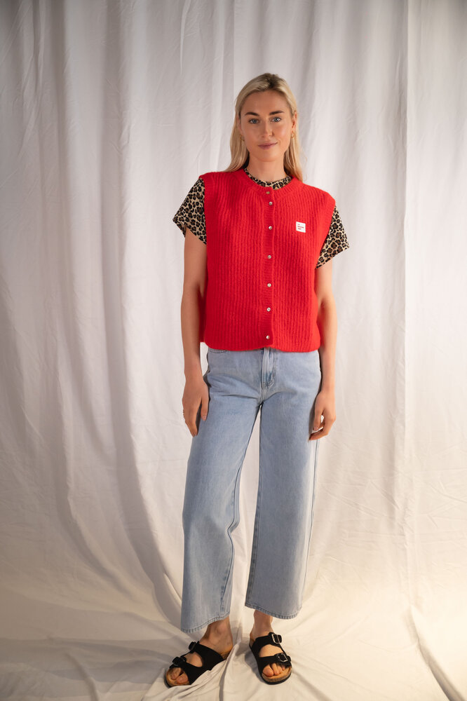 GLORIE gilet rouge GLORIE gilet rouge