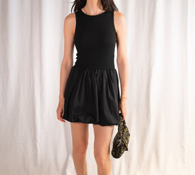 MUBINA robe ballon noire