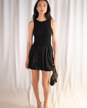 MUBINA robe ballon noire