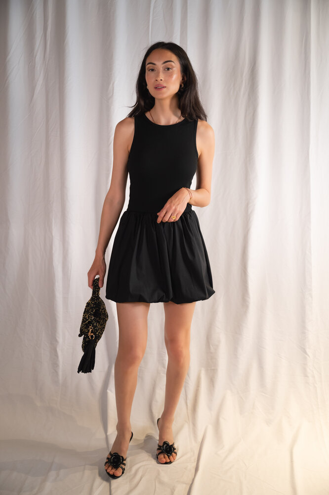 MUBINA robe ballon noire