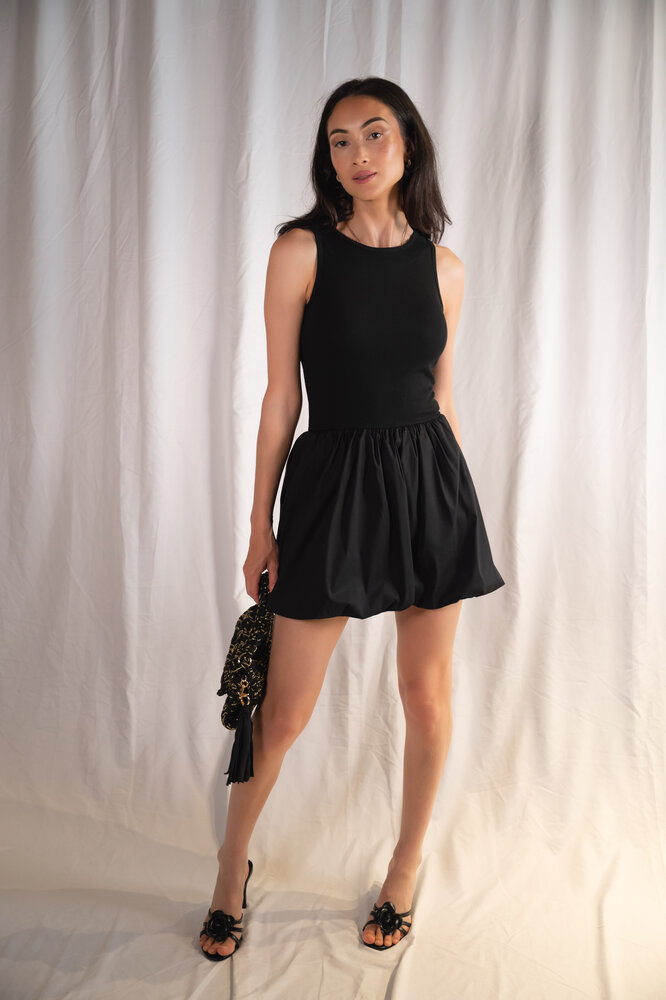 MUBINA robe ballon noire