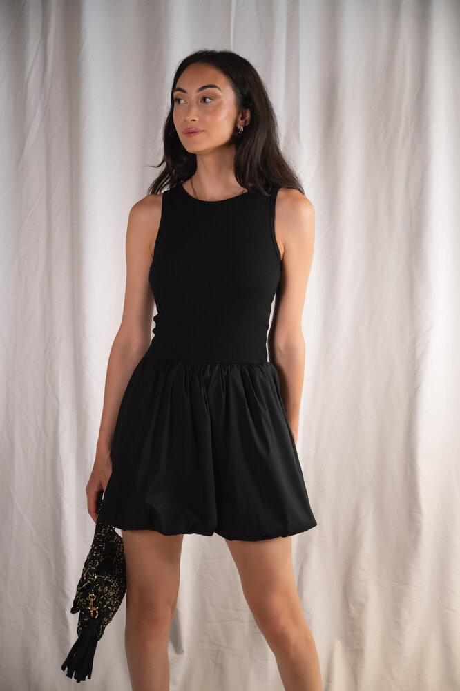 MUBINA robe ballon noire