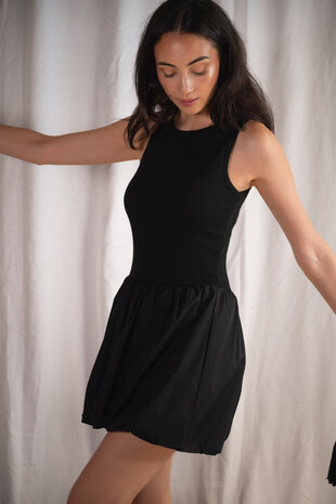 MUBINA robe ballon noire