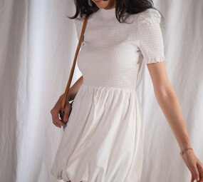 LOLLITA robe ballon blanche