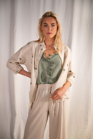 MAHA blouse vert kaki