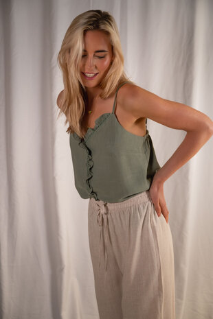 MAHA blouse vert kaki