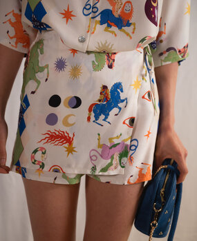 MAYAR jupe short écru