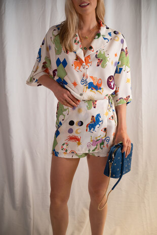 MAYAR jupe short écru