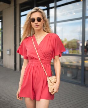 SADIYA combishort framboise