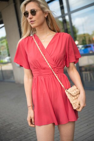 SADIYA combishort framboise