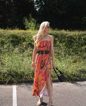 BADIA robe terracotta