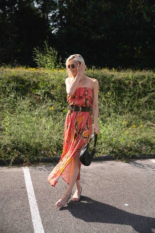 BADIA robe terracotta