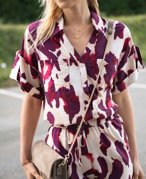 HADASSA chemisier bordeaux