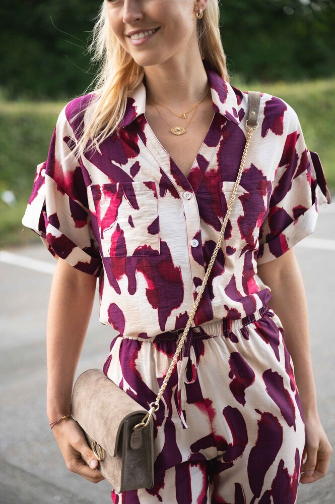 HADASSA chemisier bordeaux HADASSA chemisier bordeaux