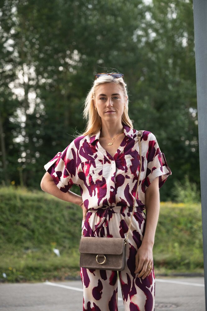 HADASSA chemisier bordeaux HADASSA chemisier bordeaux