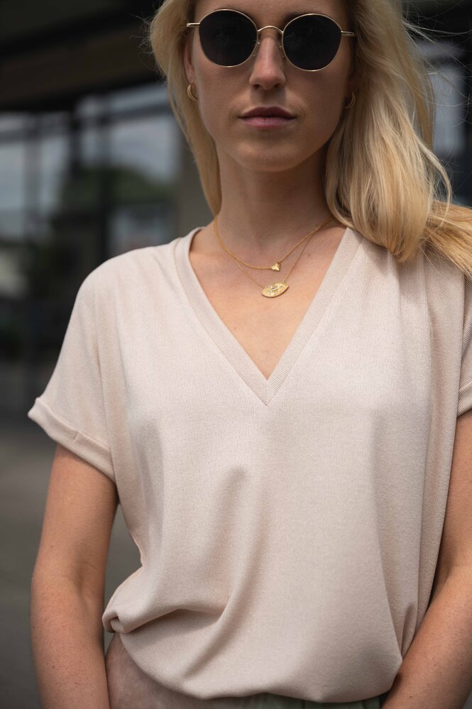 LUANNA  t-shirt beige