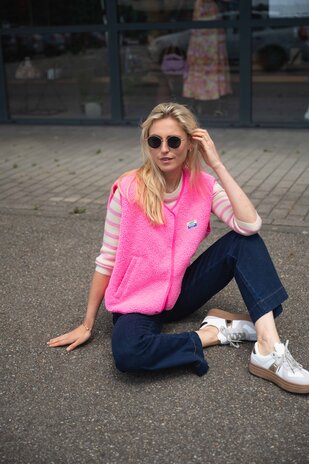 AMERICAN VINTAGE NADIRA polaire sans manches rose