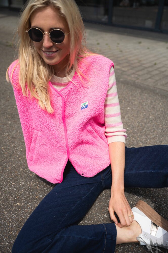 AMERICAN VINTAGE NADIRA polaire sans manches rose