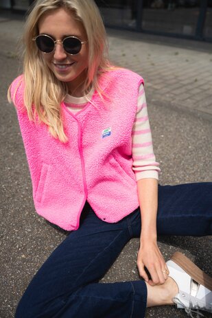 AMERICAN VINTAGE NADIRA polaire sans manches rose