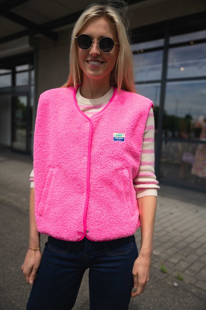 AMERICAN VINTAGE NADIRA polaire sans manches rose