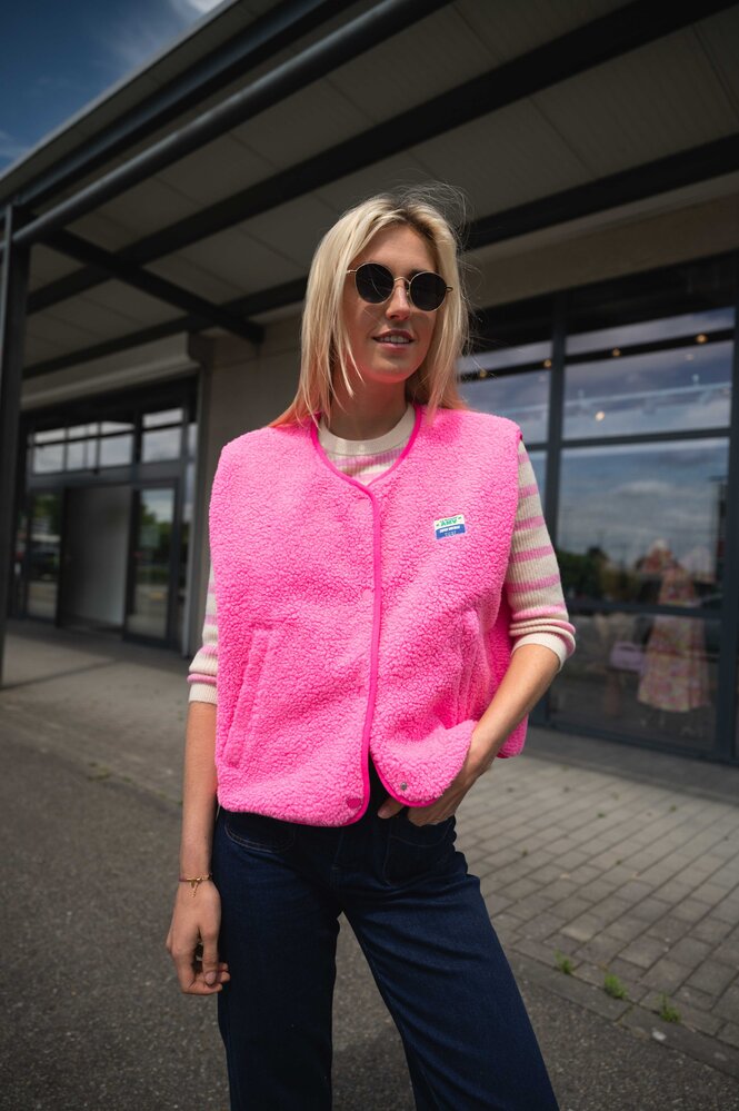 AMERICAN VINTAGE NADIRA polaire sans manches rose