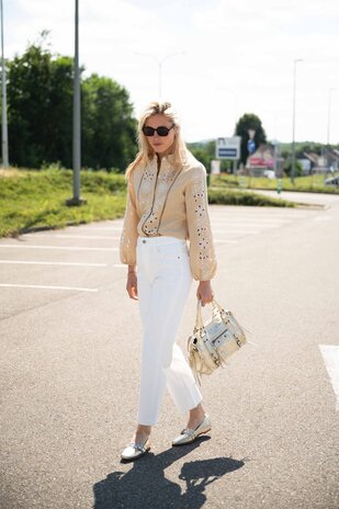 SOLANGE jean blanc SOLANGE jean blanc