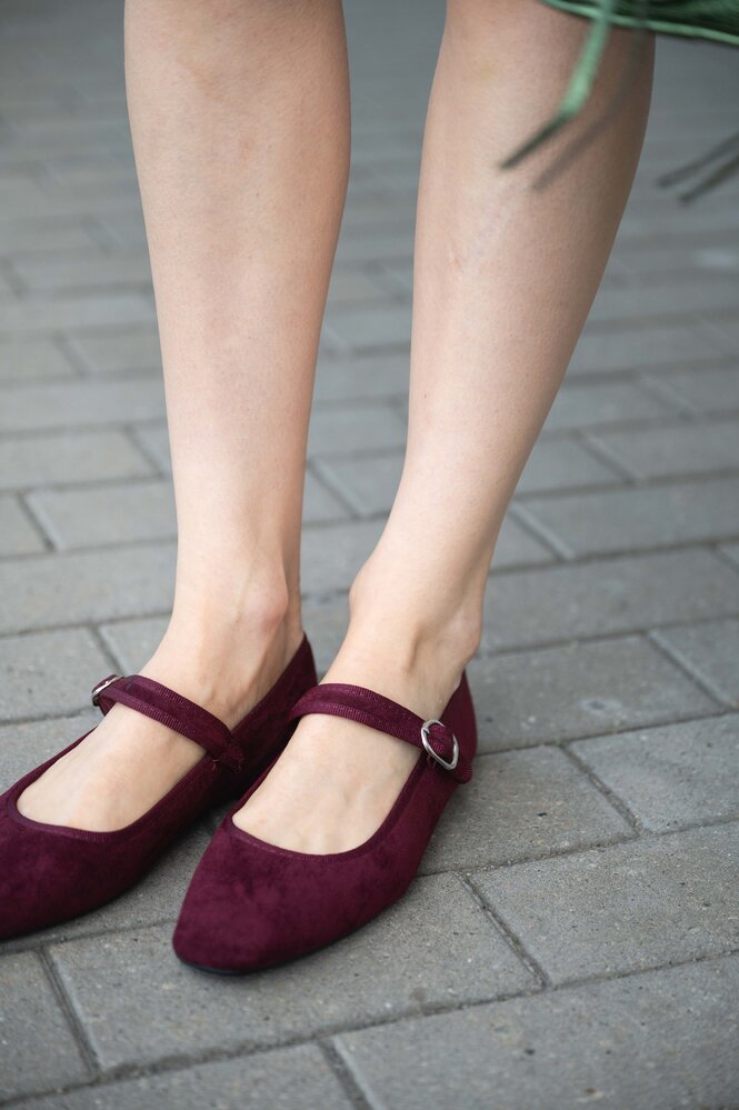 ELHAM ballerines bordeaux ELHAM ballerines bordeaux