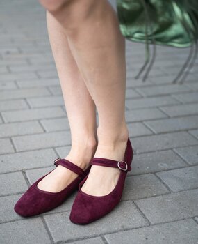 ELHAM ballerines bordeaux ELHAM ballerines bordeaux