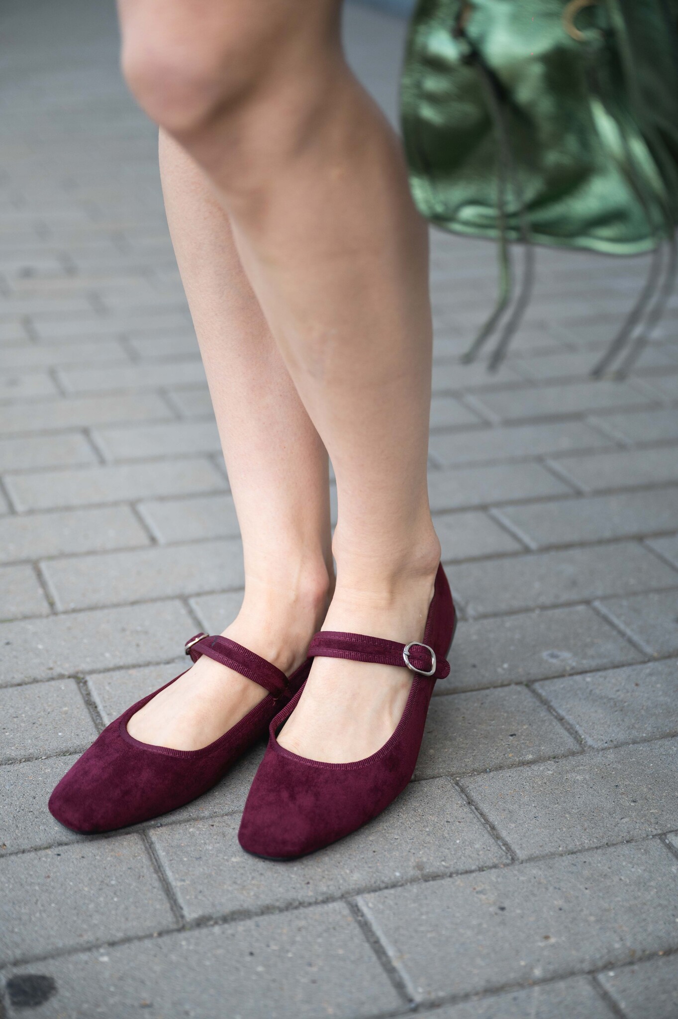 ELHAM ballerines bordeaux MYSTORE