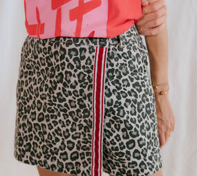 LEANDRA jupe-short léopard