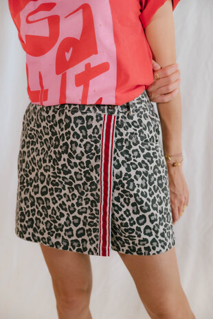 LEANDRA jupe-short léopard LEANDRA jupe-short léopard