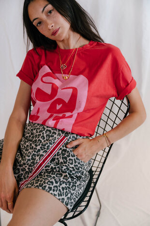 LEANDRA jupe-short léopard LEANDRA jupe-short léopard