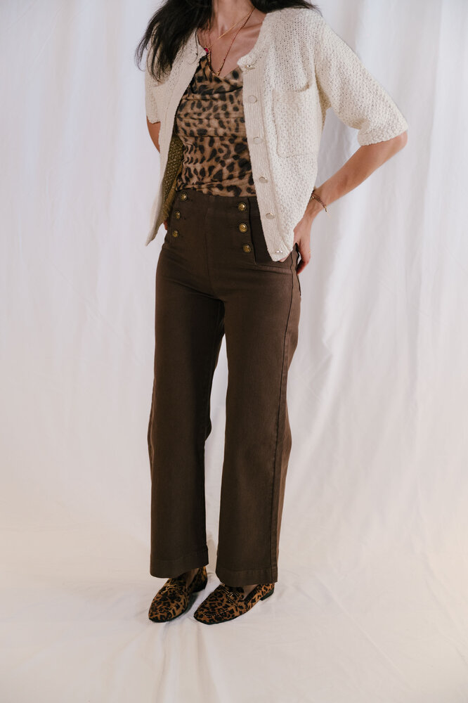 VICTORINE jean marron VICTORINE jean marron