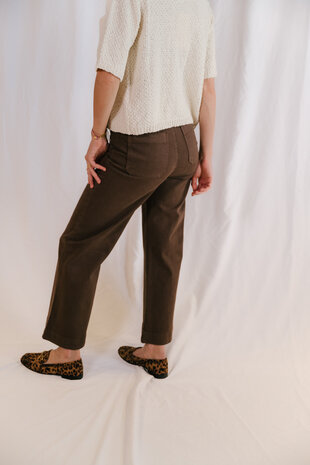 VICTORINE jean marron VICTORINE jean marron