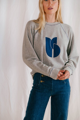 BART pull gris chiné BART pull gris chiné