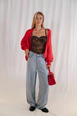 JALINA gilet rouge JALINA gilet rouge