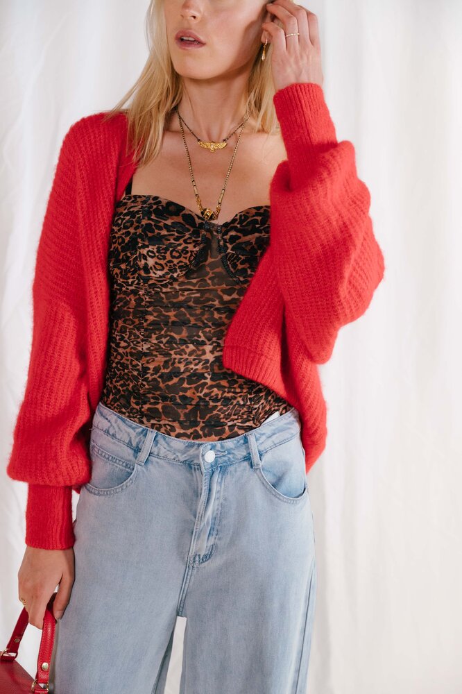 AMERICAN VINTAGE JALINA gilet rouge