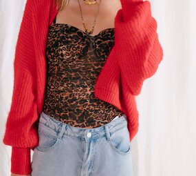 AMERICAN VINTAGE JALINA gilet rouge