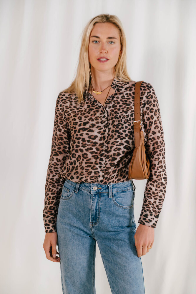 ADELAIDE chemisier leopard ADELAIDE chemisier leopard
