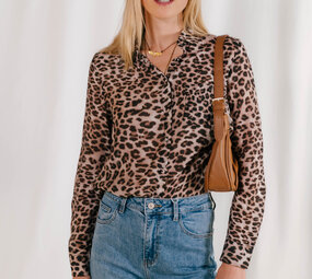 ADELAIDE chemisier leopard